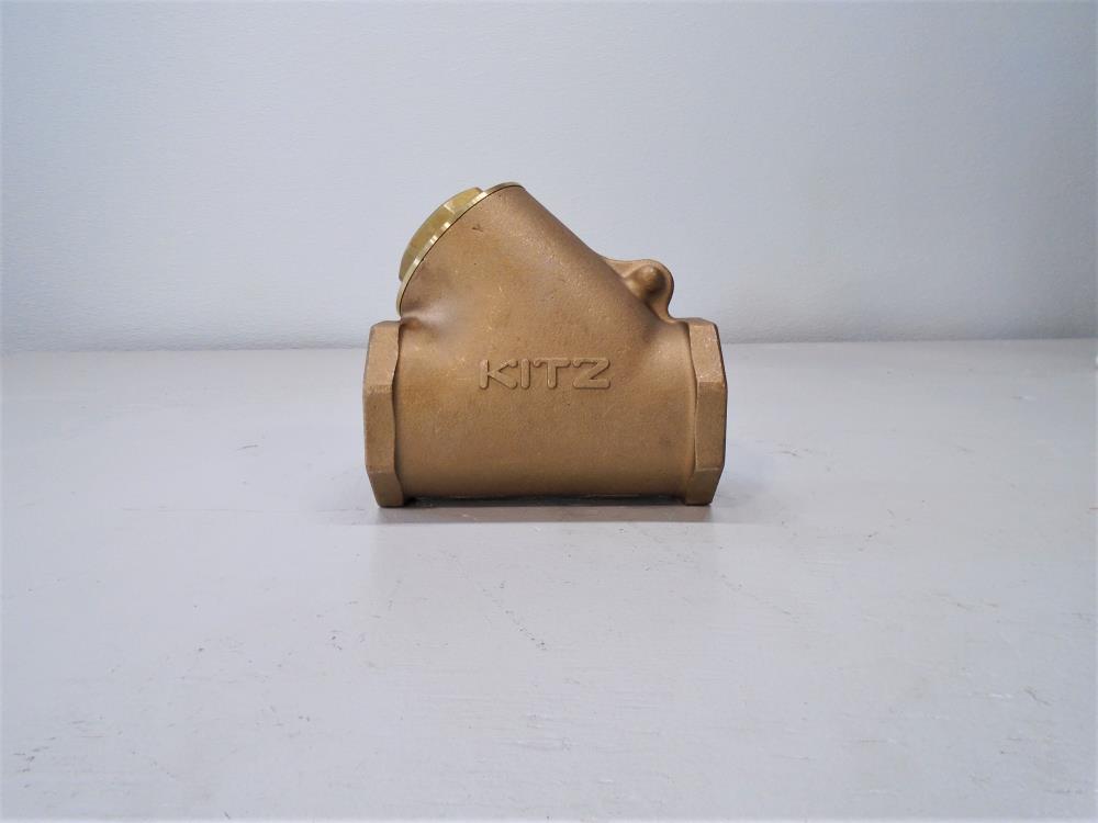 Kitz 3" NPT Y-Pattern Swing Check Valve, Bronze, 125S, 200 WOG